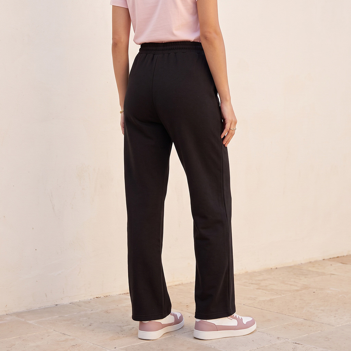 Splash Iconic Track Pants with Elasticated Waist-women-clothing-bottoms-joggers-image-3