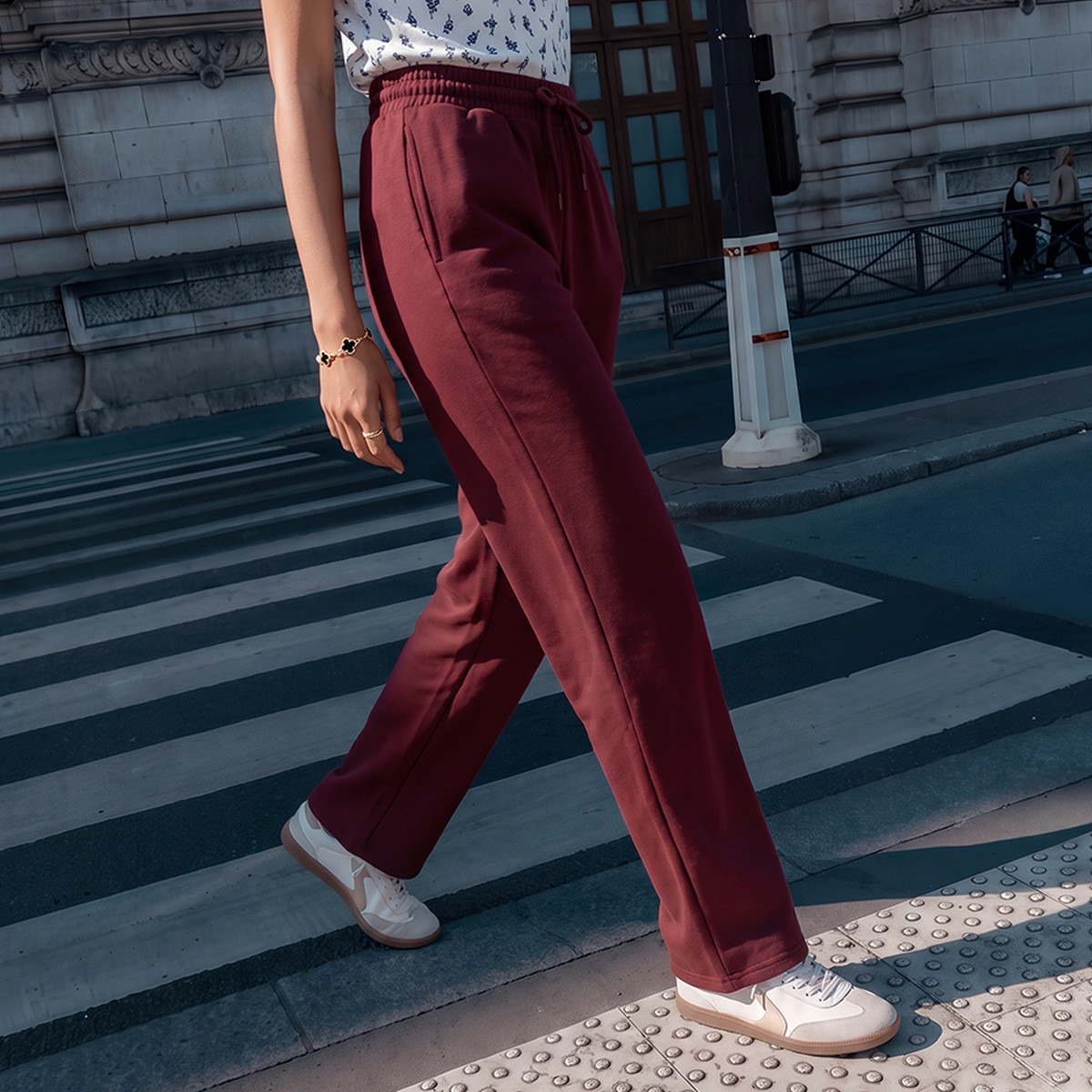 Splash Iconic Track Pants with Elasticated Waist-women-clothing-bottoms-joggers-image-1