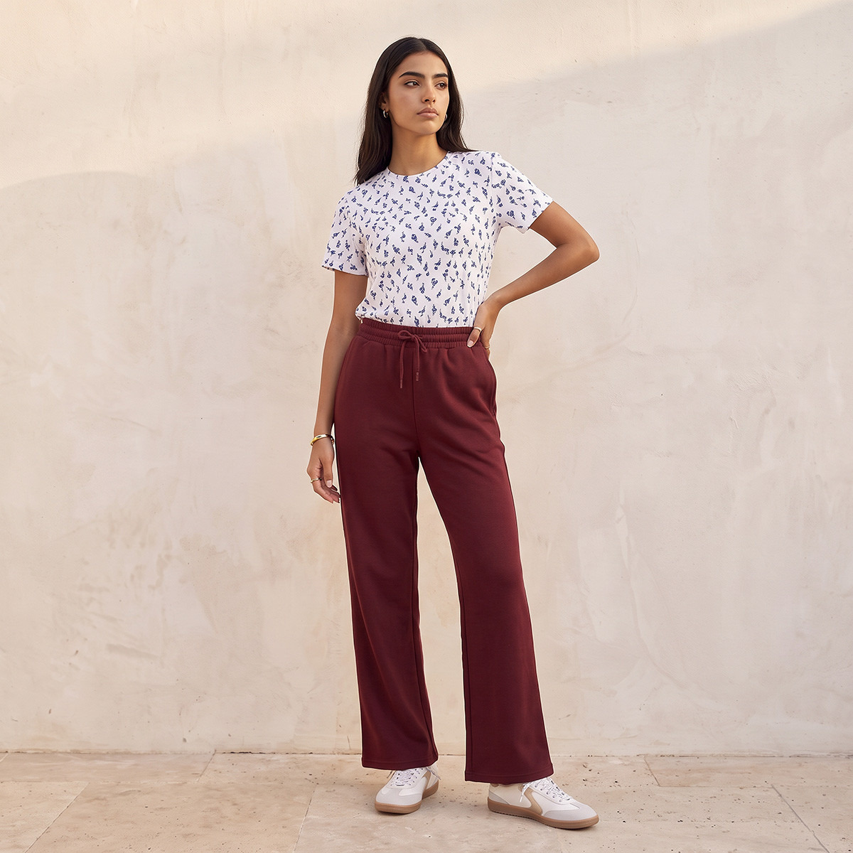 Splash Iconic Track Pants with Elasticated Waist-women-clothing-bottoms-joggers-image-2