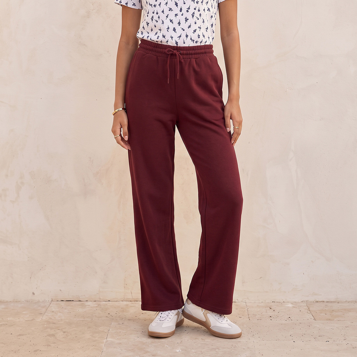 Splash Iconic Track Pants with Elasticated Waist-women-clothing-bottoms-joggers-image-4
