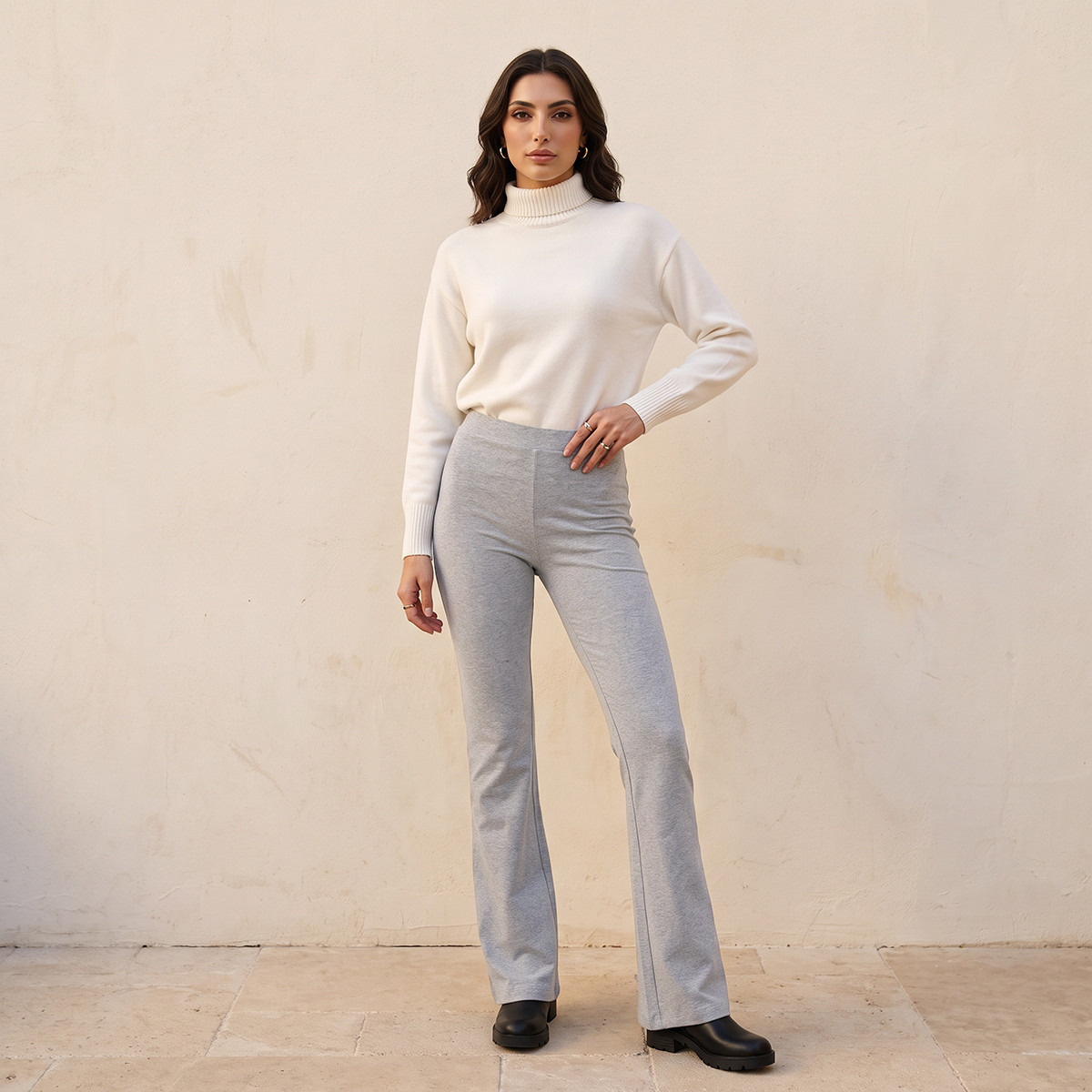 Splash Basics High Rise Bootcut Leggings-women-clothing-leggings-image-2