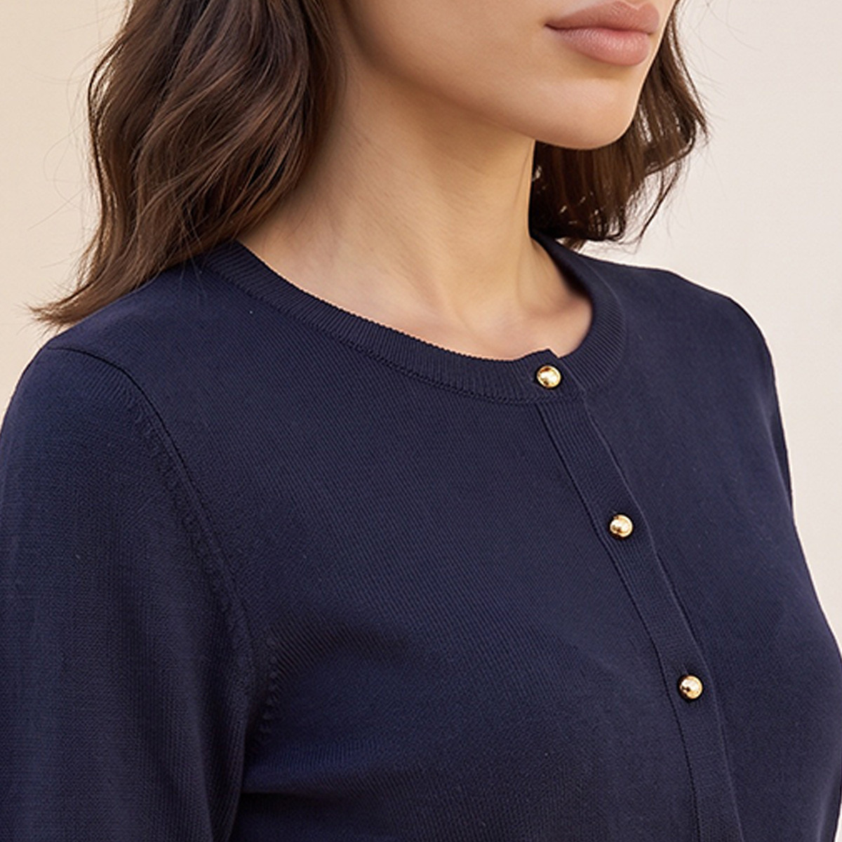 Splash Basics Round Neck Cardigan-women-winterwear-cardigansandjumpers-cardigans-image-6