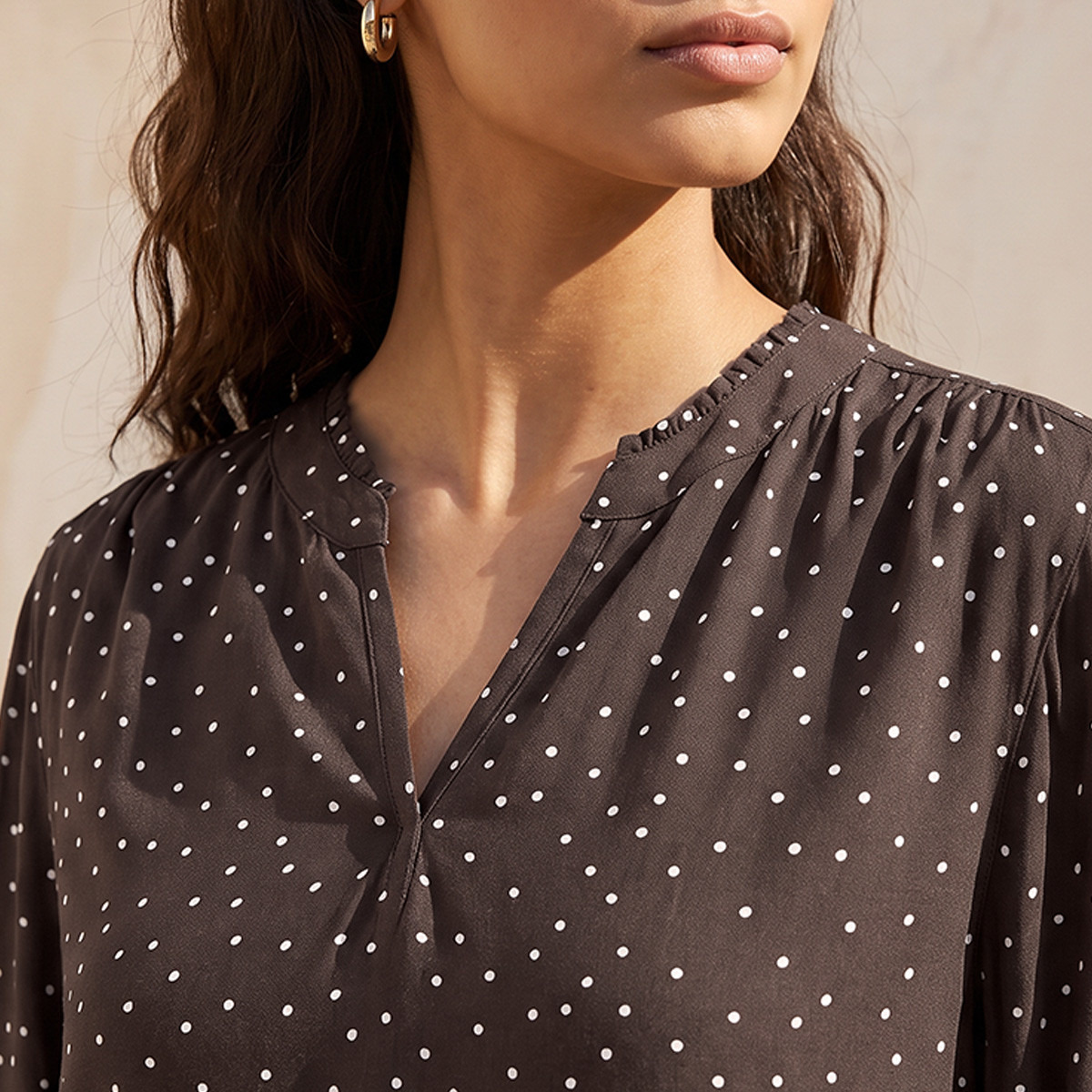 Splash Basics Viscose Top with Polka Dot Print-women-clothing-shirtsandblouses-blouses-image-4