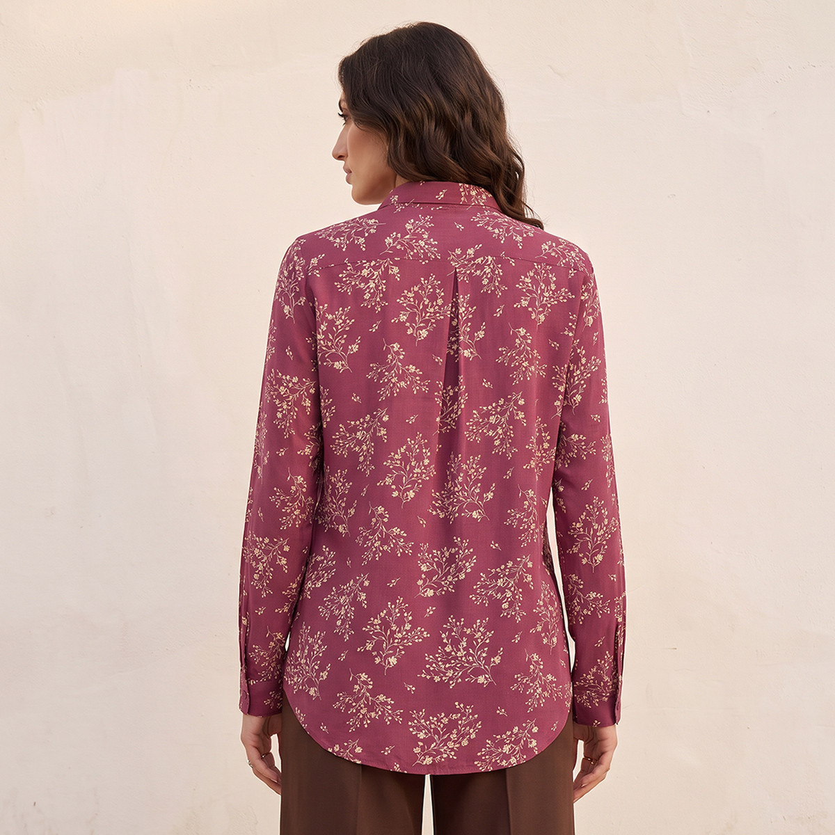 Splash Basics Viscose Printed Shirt with High-Low Hem-women-clothing-shirtsandblouses-shirts-image-3