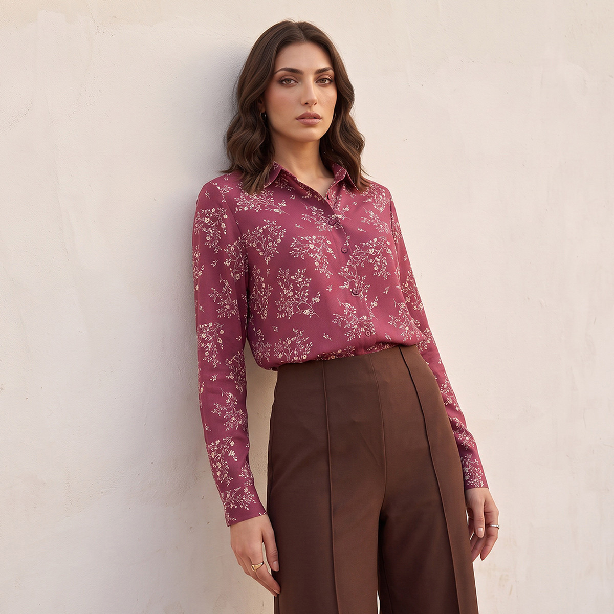 Splash Basics Viscose Printed Shirt with High-Low Hem-women-clothing-shirtsandblouses-shirts-image-4