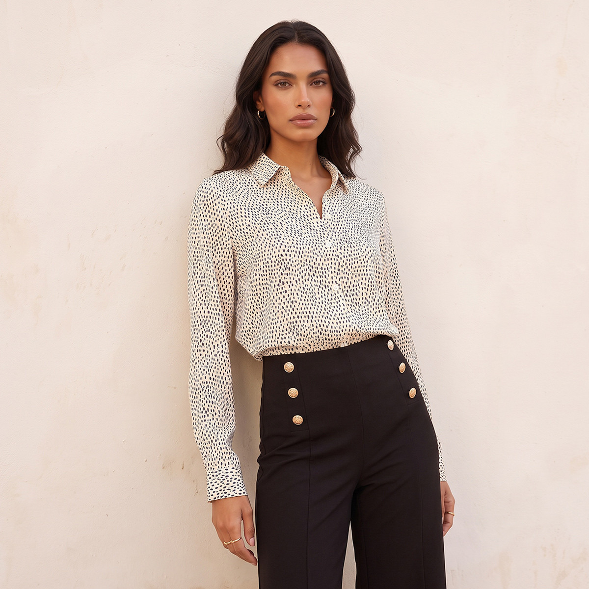 Splash Basics Viscose Printed Shirt with High-Low Hem-women-clothing-shirtsandblouses-shirts-image-4