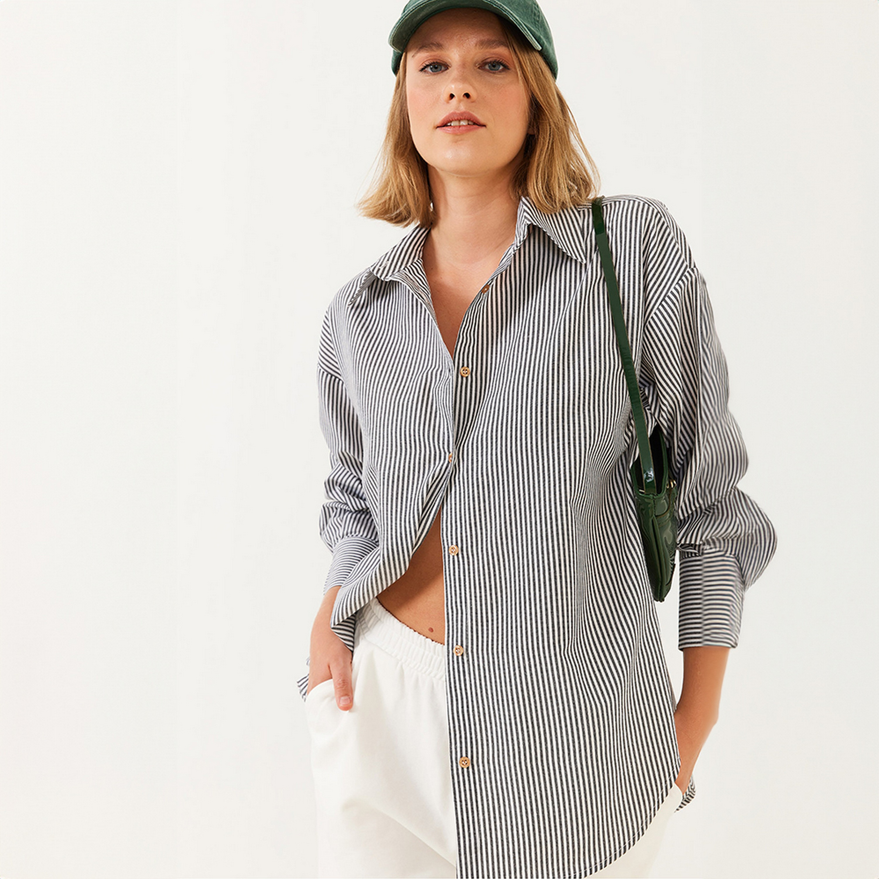 Bianco Lucci Stripes Collared Dropped Sleeves Women's Shirt-women-clothing-shirtsandblouses-shirts-image-10