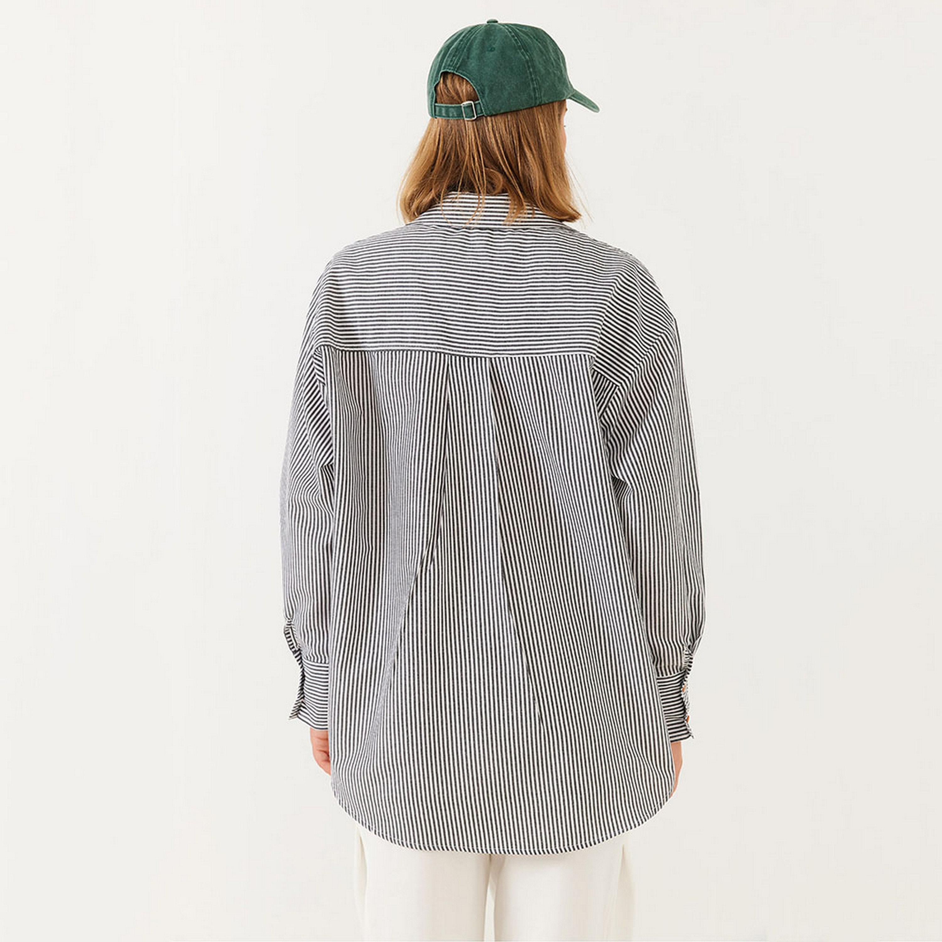 Bianco Lucci Stripes Collared Dropped Sleeves Women's Shirt-women-clothing-shirtsandblouses-shirts-image-11