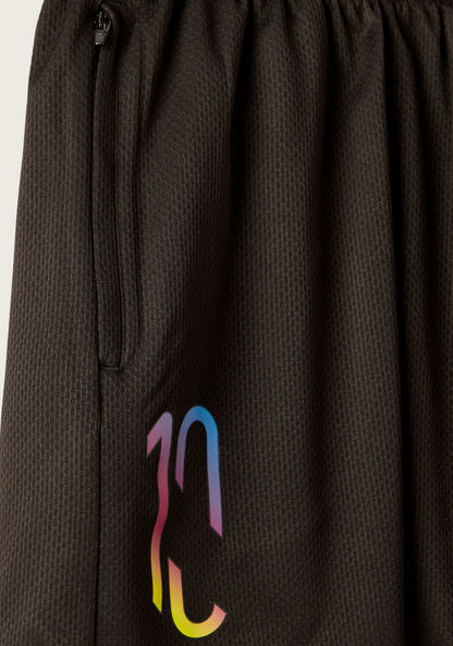 PUMA Printed Training Shorts with Elasticated Waistband and Pockets