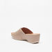 Le Confort Perforated Slip-On Sandals with Wedge Heels-Women%27s Heel Sandals-thumbnailMobile-2