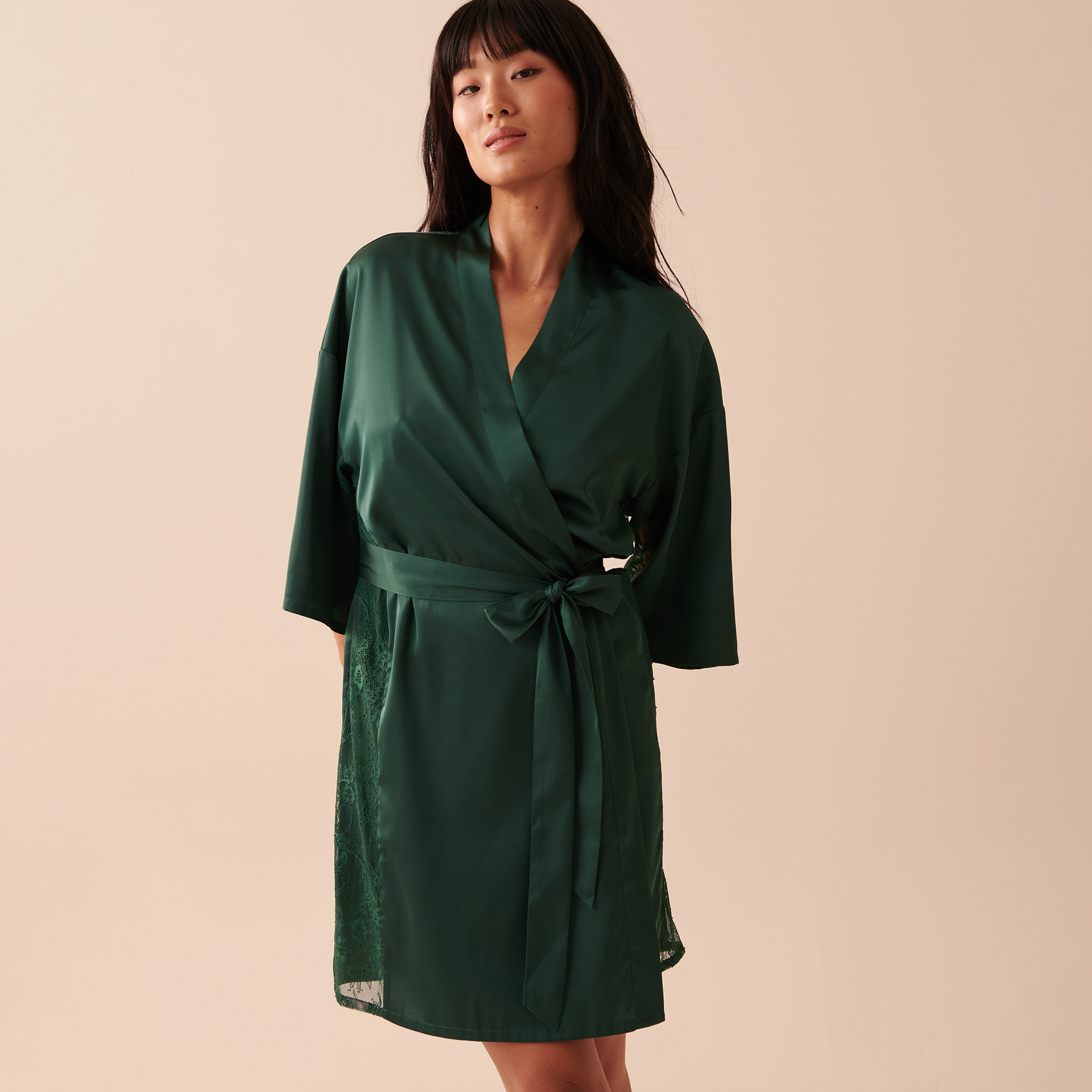 كيمونو نوم من الدانتيل من لا في إن روز-women-clothing-nightwear-robes-image-6