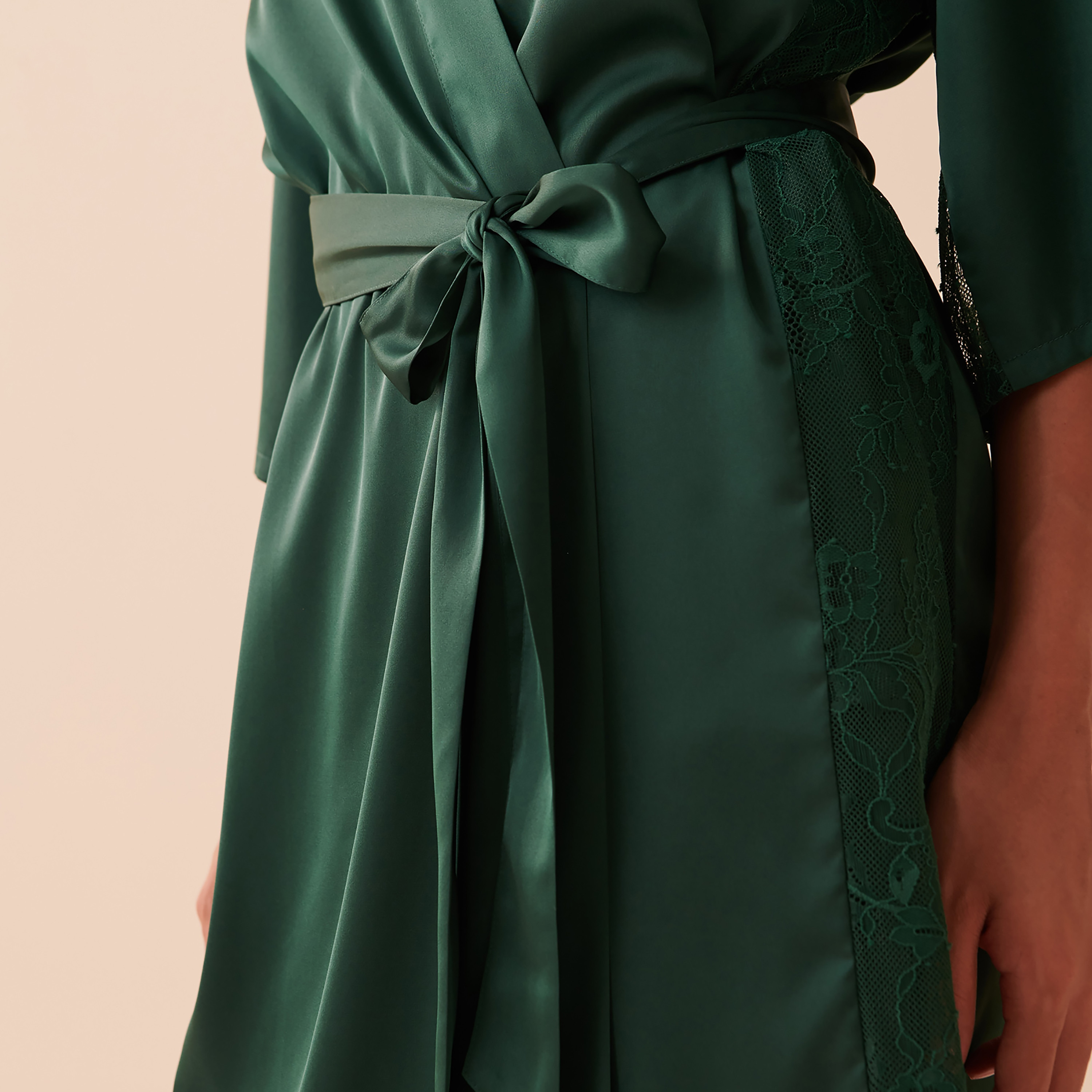 كيمونو نوم من الدانتيل من لا في إن روز-women-clothing-nightwear-robes-image-8