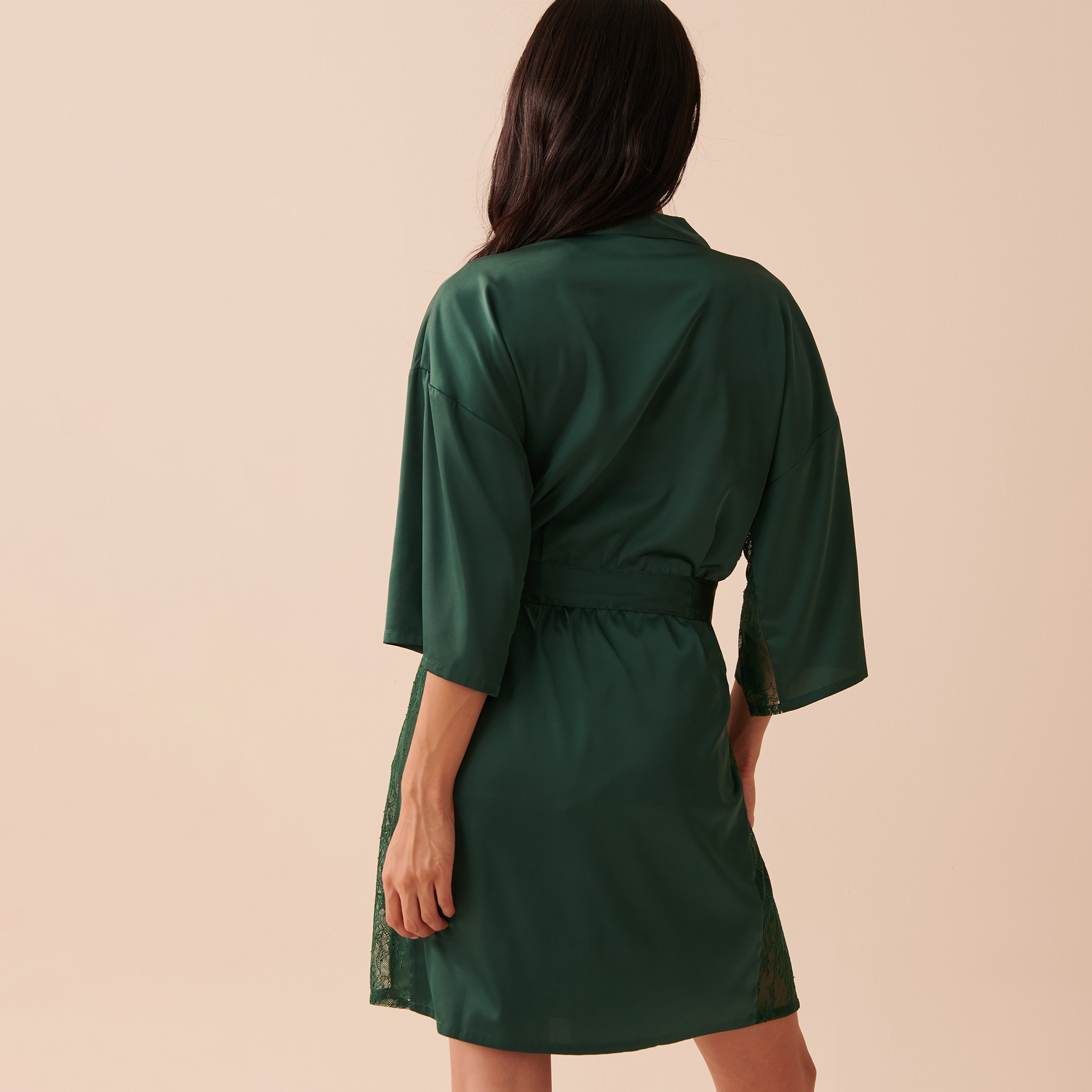 كيمونو نوم من الدانتيل من لا في إن روز-women-clothing-nightwear-robes-image-9