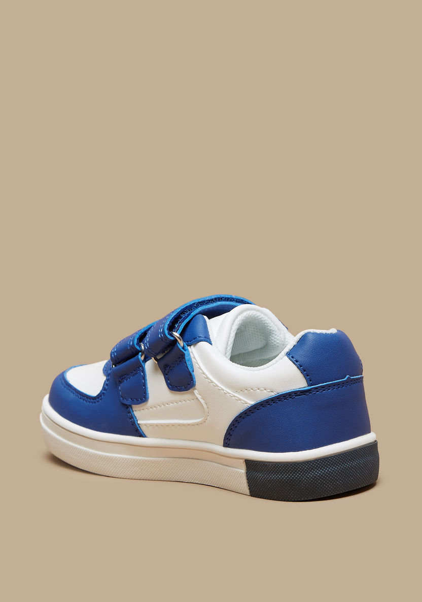 Juniors Perforated Sneakers with Hook and Loop Closure-Boy%27s Sneakers-image-1