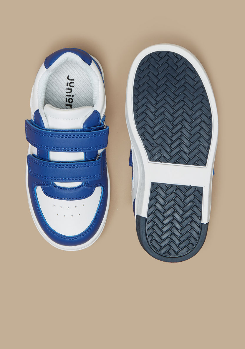 Juniors Perforated Sneakers with Hook and Loop Closure-Boy%27s Sneakers-image-3