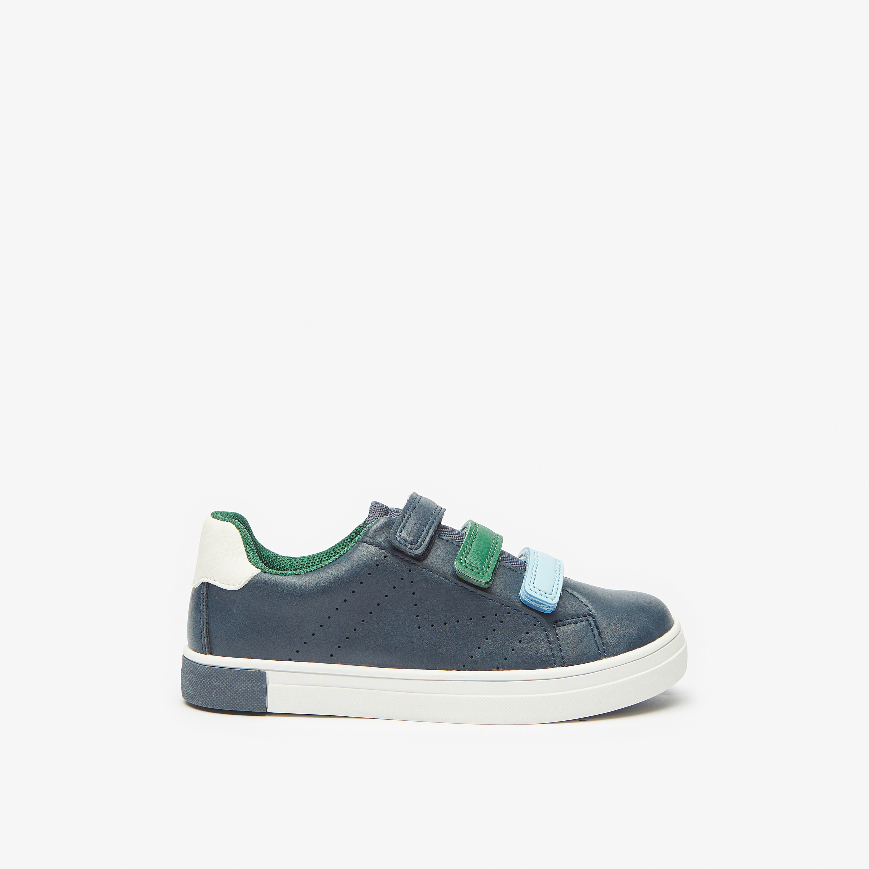 حذاء سنيكرز سادة بشريط إغلاق من جونيورز-boys-shoes-sneakers-image-3