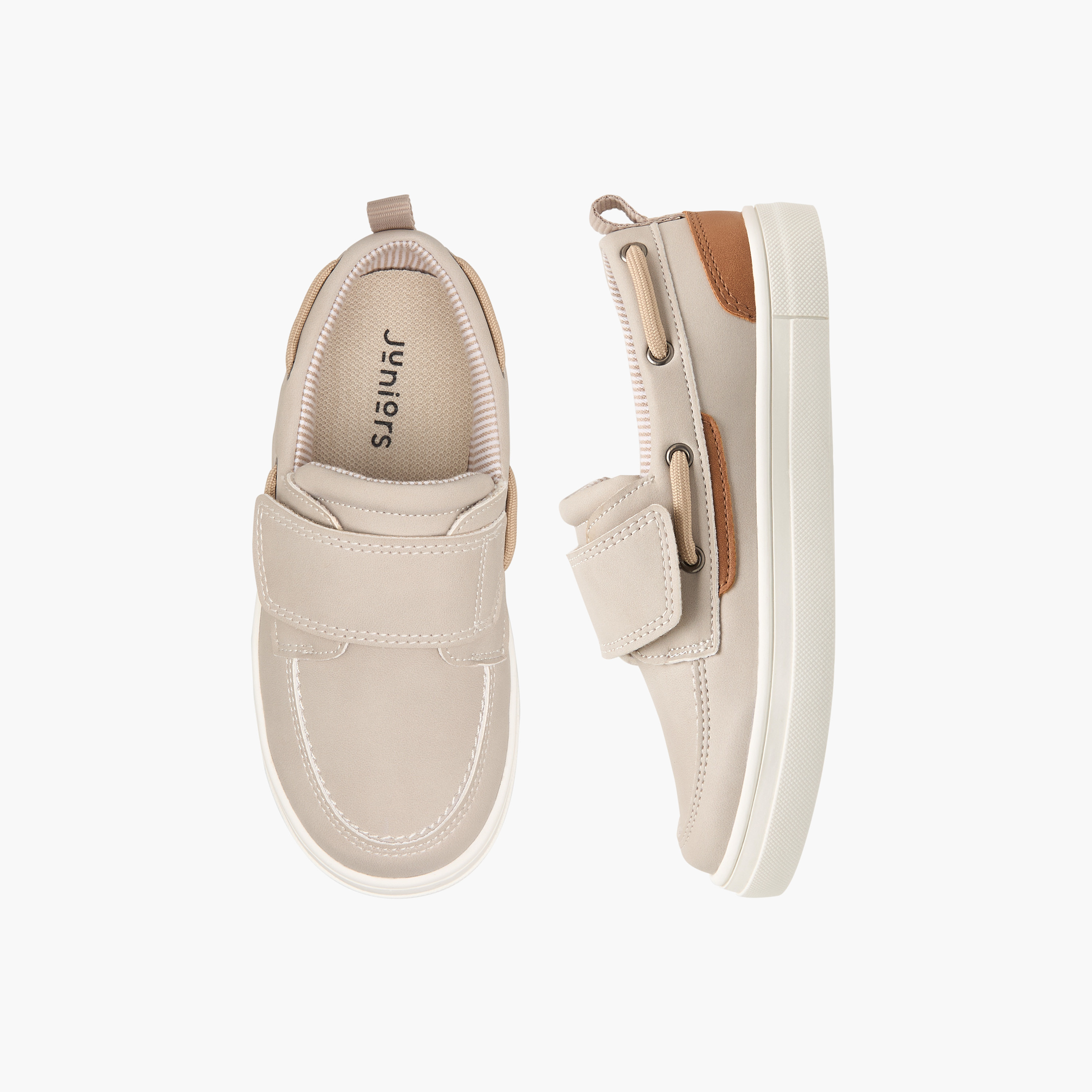حذاء سهل الارتداء بألواح وشريط لاصق من جونيورز-boys-shoes-loafers-image-1
