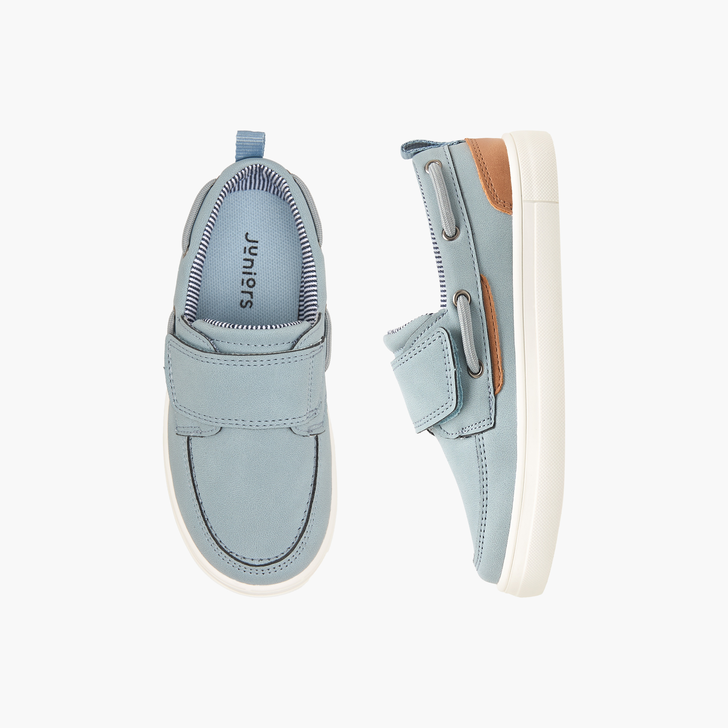 حذاء سهل الارتداء بألواح وشريط لاصق من جونيورز-boys-shoes-loafers-image-1
