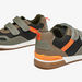 Juniors Textured Sneakers with Hook and Loop Closure-Boy%27s Sneakers-thumbnail-2