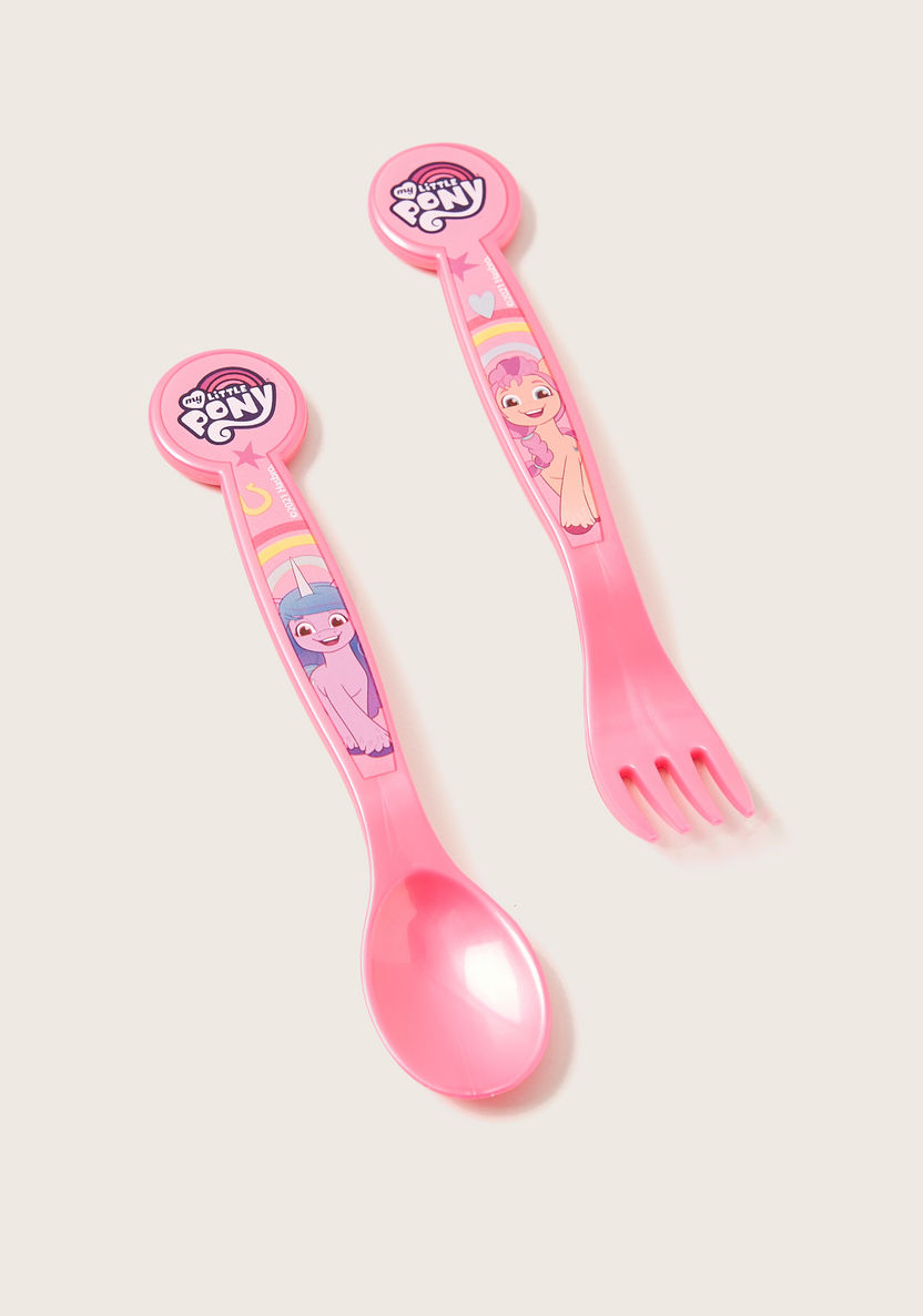 My Little Pony Print Spoon and Fork Set-Mealtime Essentials-image-0