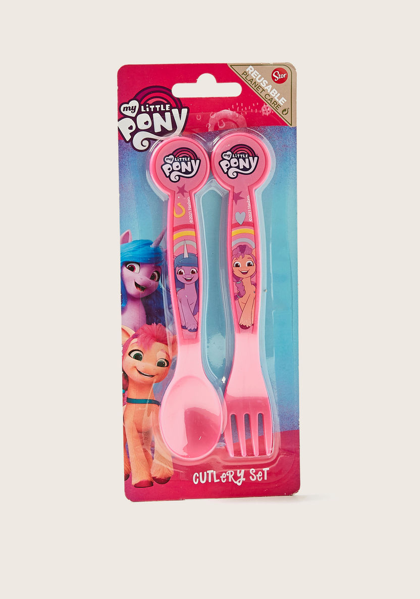 My Little Pony Print Spoon and Fork Set-Mealtime Essentials-image-3