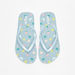 Aqua Tropical Print Slip-On Flip Flops-Girl%27s Flip Flops & Beach Slippers-thumbnail-0