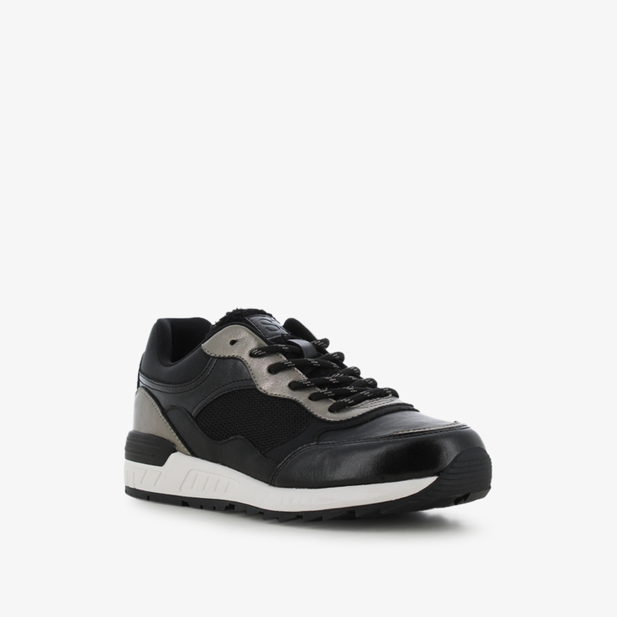 SJ Women's Panelled Lace-Up Low Ankle Sneakers-women-shoes-sneakers-image-1