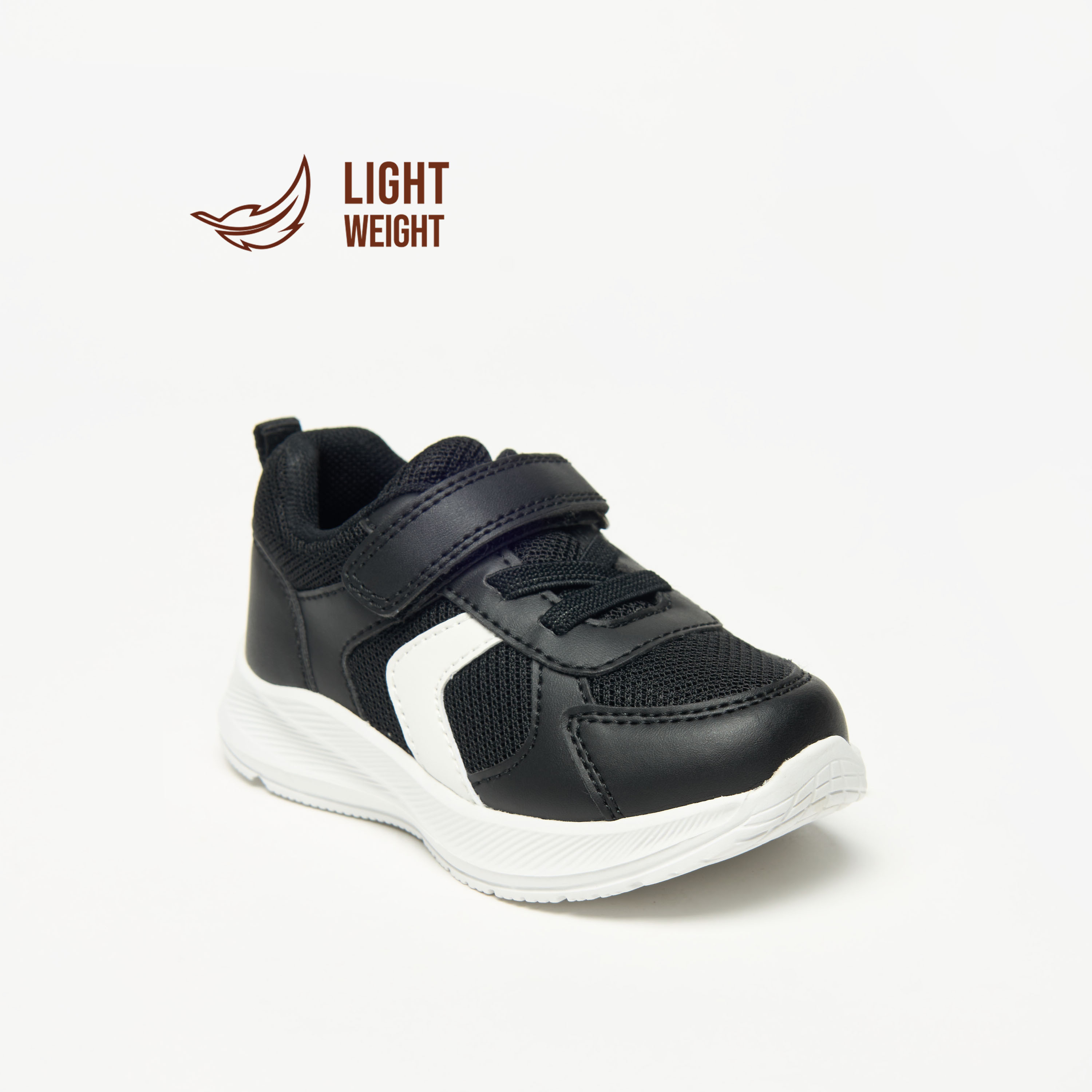 Barefeet Panelled Lightweight Sneakers with Hook and Loop Closure-boys-shoes-sneakers-image-1