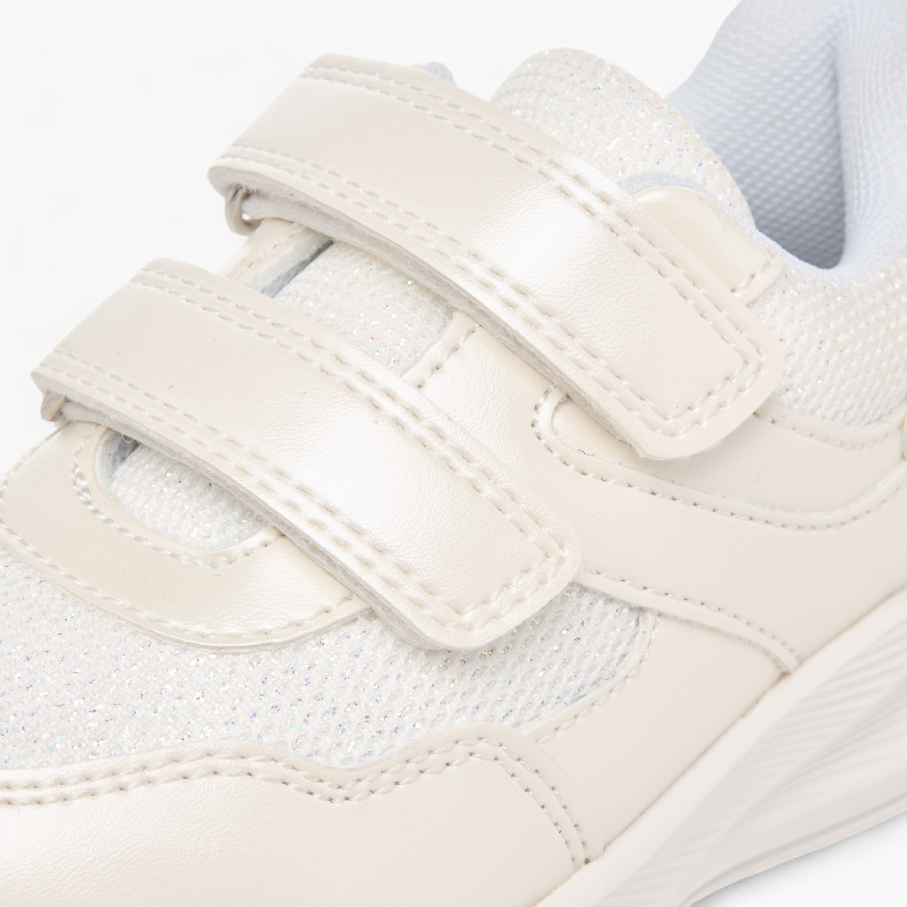Barefeet Panelled Ankle Sneakers with Hook and Loop Closure-girls-shoes-sneakers-image-4