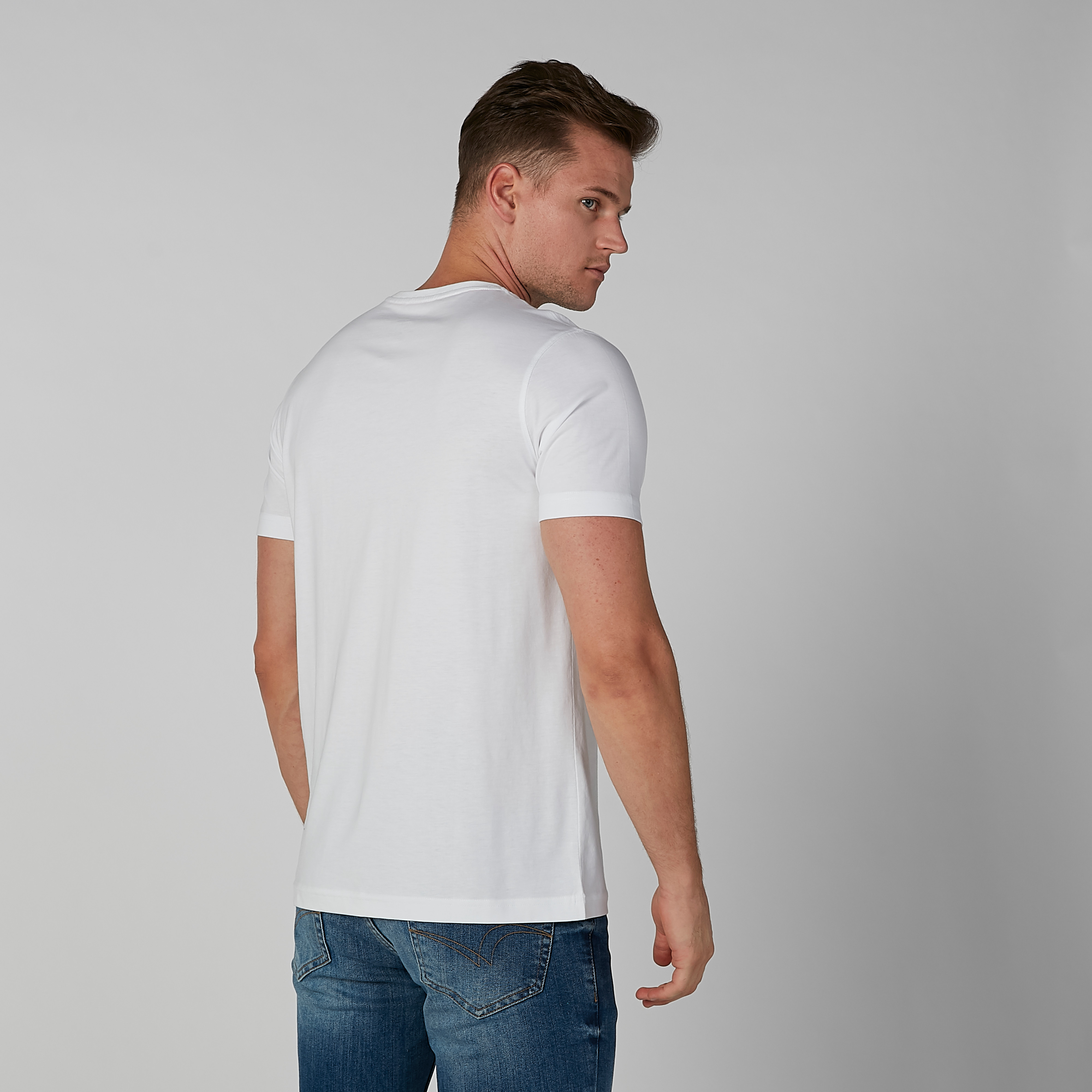 Printed T-shirt with Crew Neck and Short Sleeves-men-clothing-tshirtsandpolos-tshirts-image-3