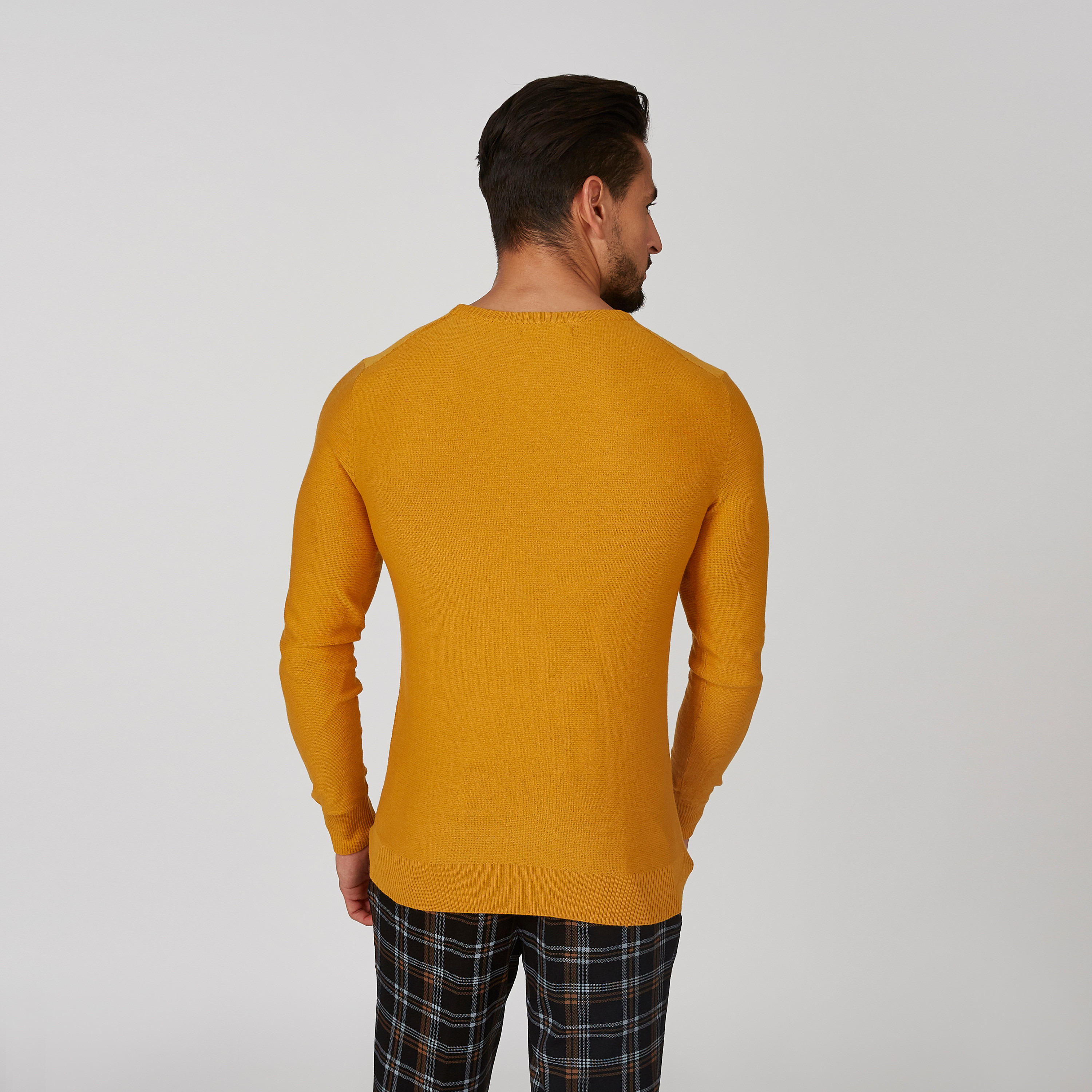 Textured Sweater with Round Neck and Long Sleeves-men-clothing-sweatersandpullovers-image-4