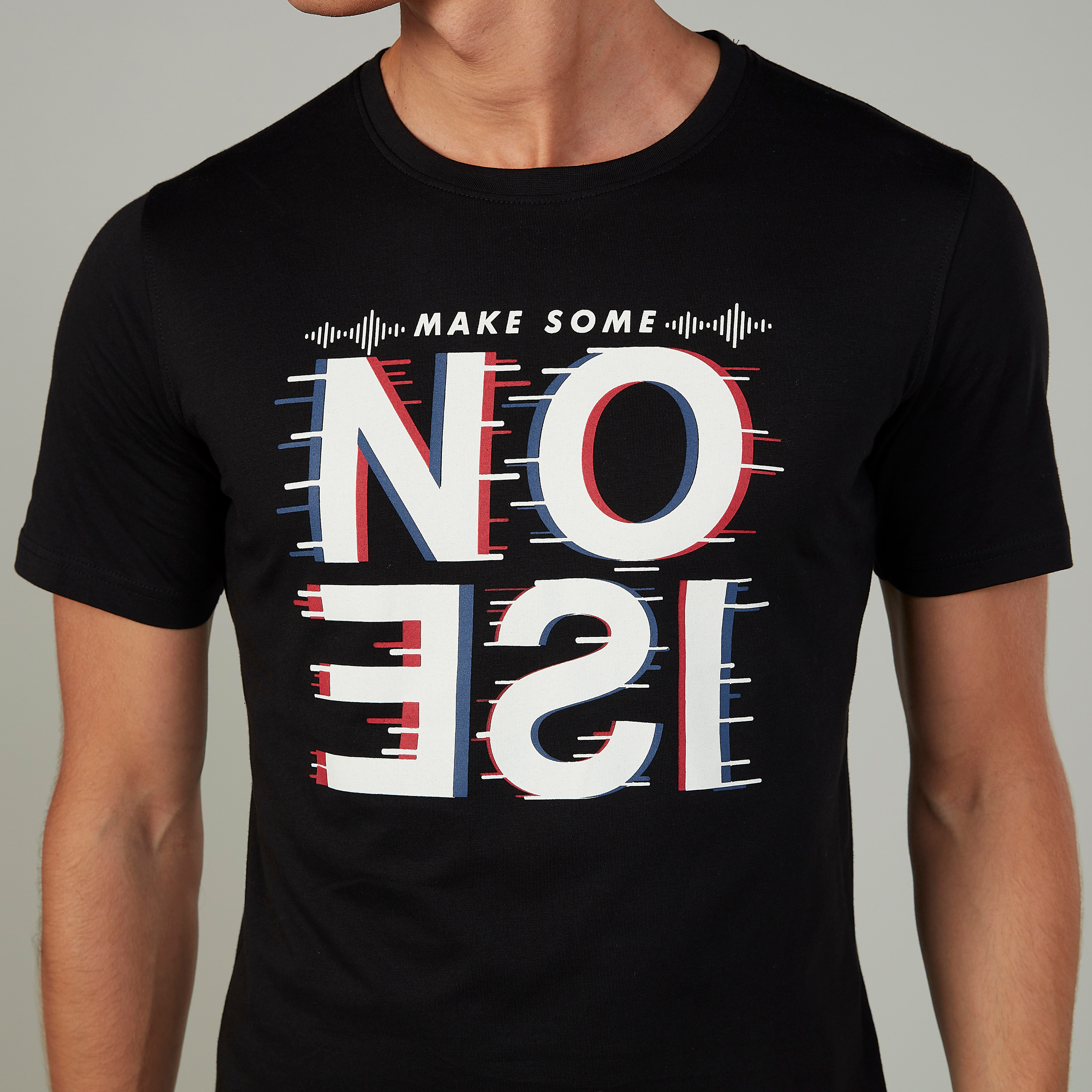Slim Fit Printed Crew Neck T-shirt with Short Sleeves-men-clothing-tshirtsandpolos-tshirts-image-3