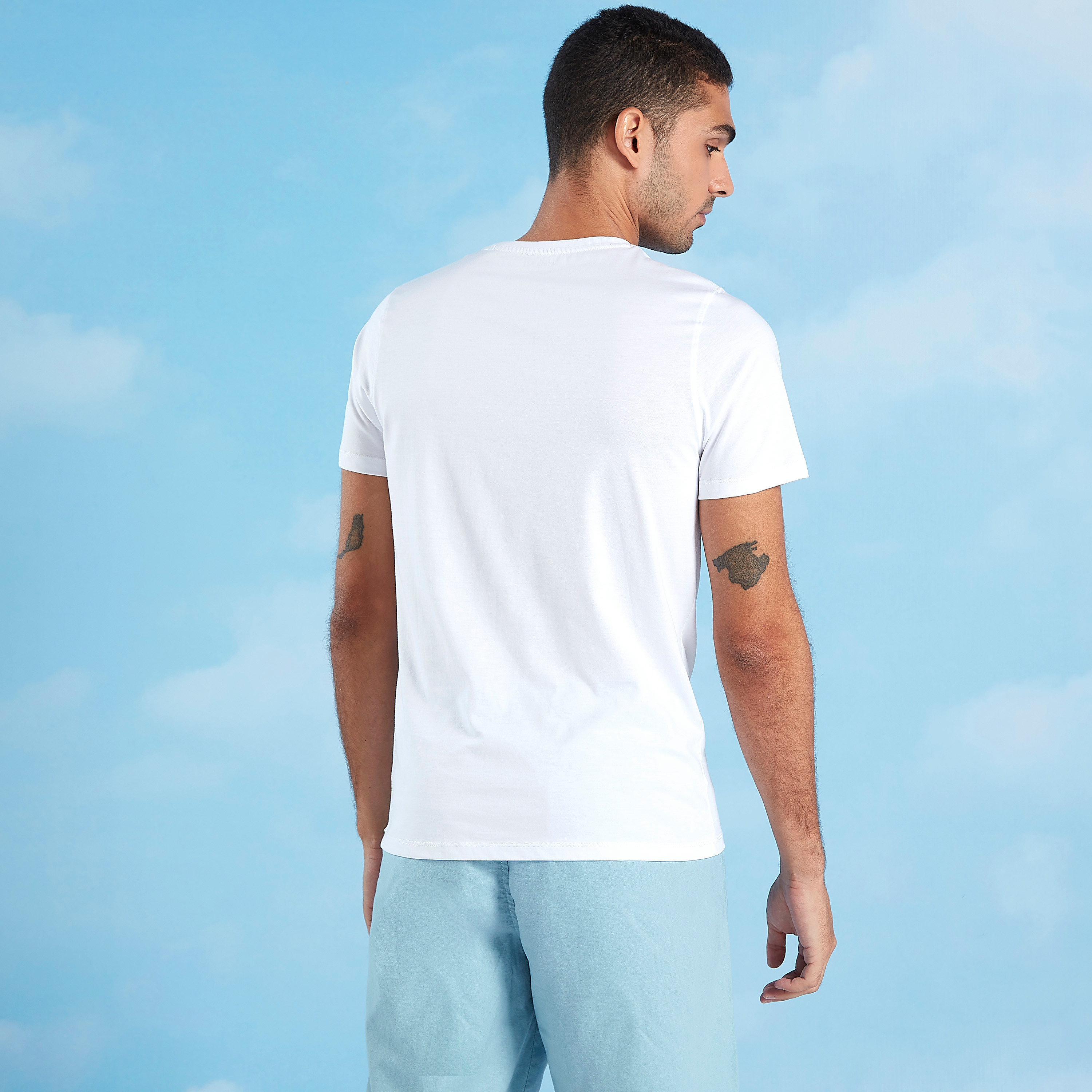 Mens slim fit pocket hot sale tee