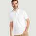 Solid T-shirt with Henley Collar and Short Sleeves-T Shirts-thumbnail-4