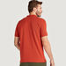 Solid T-shirt with Henley Collar and Short Sleeves-T Shirts-thumbnailMobile-3