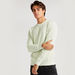 Solid Sweatshirt with Long Sleeves and Crew Neck-Hoodies and Sweatshirts-thumbnailMobile-0