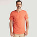 Solid T-shirt with Short Sleeves-T Shirts-thumbnail-0