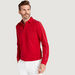 Solid Polo T-shirt with Long Sleeves-Polos-thumbnailMobile-0