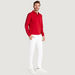 Solid Polo T-shirt with Long Sleeves-Polos-thumbnail-1
