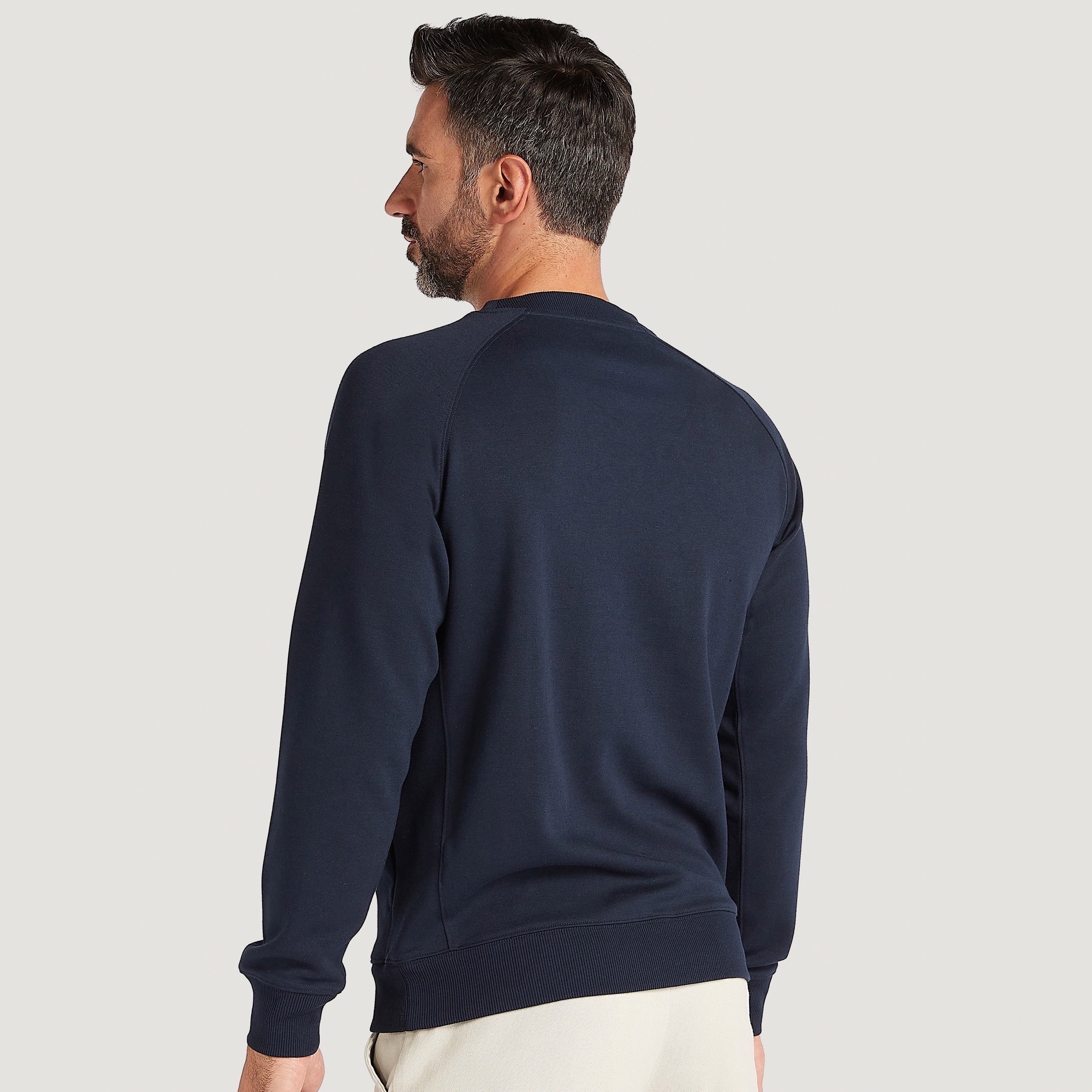Solid Crew Neck Sweatshirt with Long Sleeves-men-winterwear-hoodiesandsweatshirts-image-4