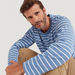 Striped T-shirt with Long Sleeves and Crew Neck-T Shirts-thumbnail-4