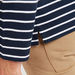Striped T-shirt with Long Sleeves and Crew Neck-T Shirts-thumbnail-4