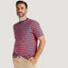 Striped T-shirt with Crew Neck and Short Sleeves-T Shirts-thumbnail-0