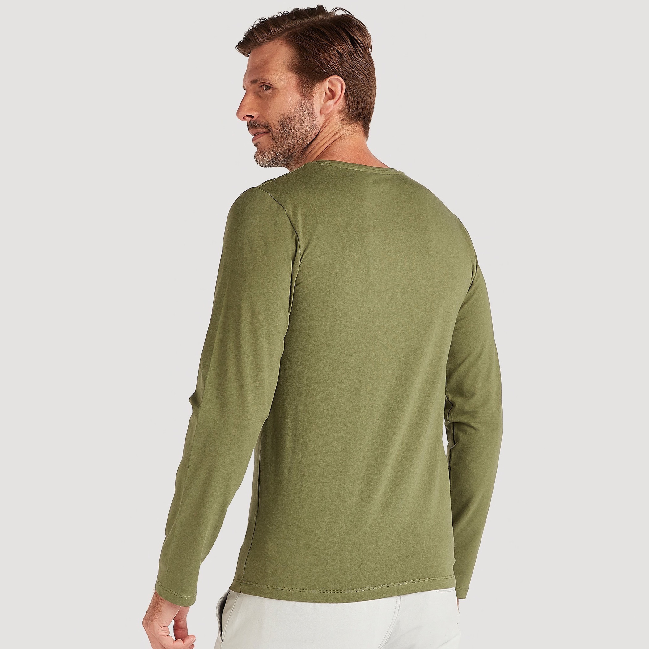 Solid Crew Neck T-shirt with Long Sleeves-men-clothing-tshirtsandpolos-tshirts-image-4