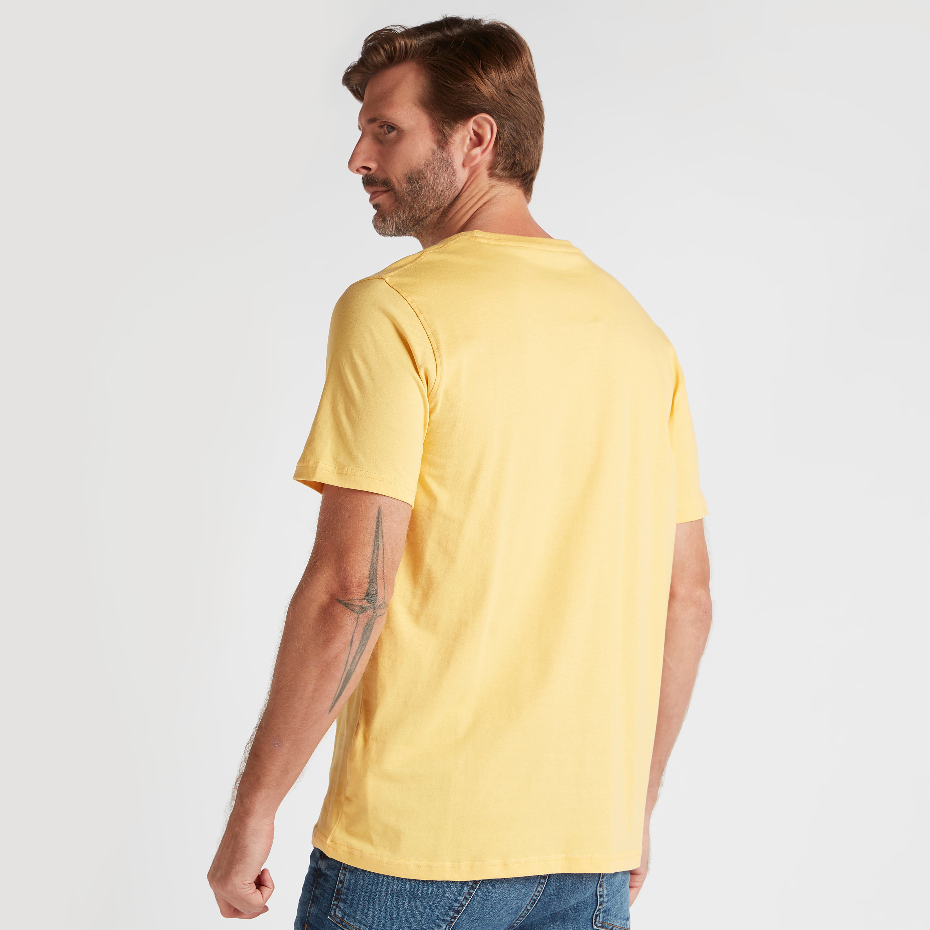 Solid T-shirt with Short Sleeves and Crew Neck-men-clothing-tshirtsandpolos-tshirts-image-4