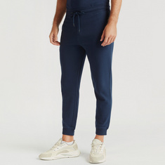 Solid Joggers with Drawstring and Pockets