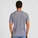 Solid T-shirt with Henley Neck and Short Sleeves-T Shirts-thumbnailMobile-3