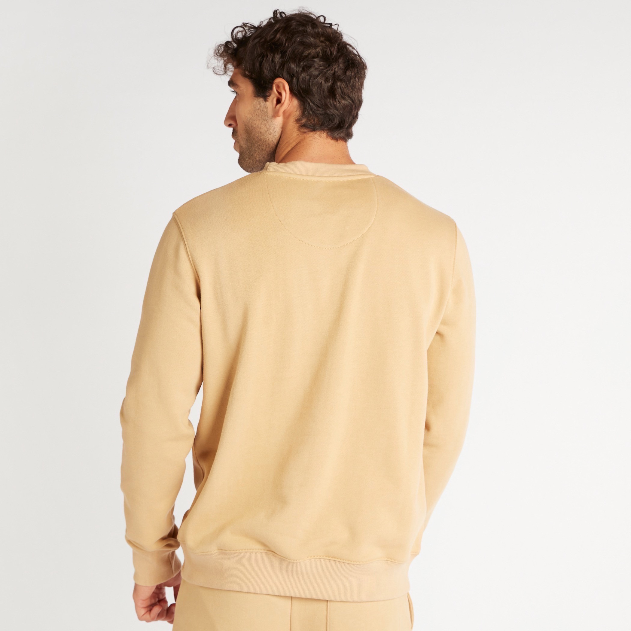 Solid Crew Neck Sweatshirt with Long Sleeves-men-winterwear-hoodiesandsweatshirts-image-4