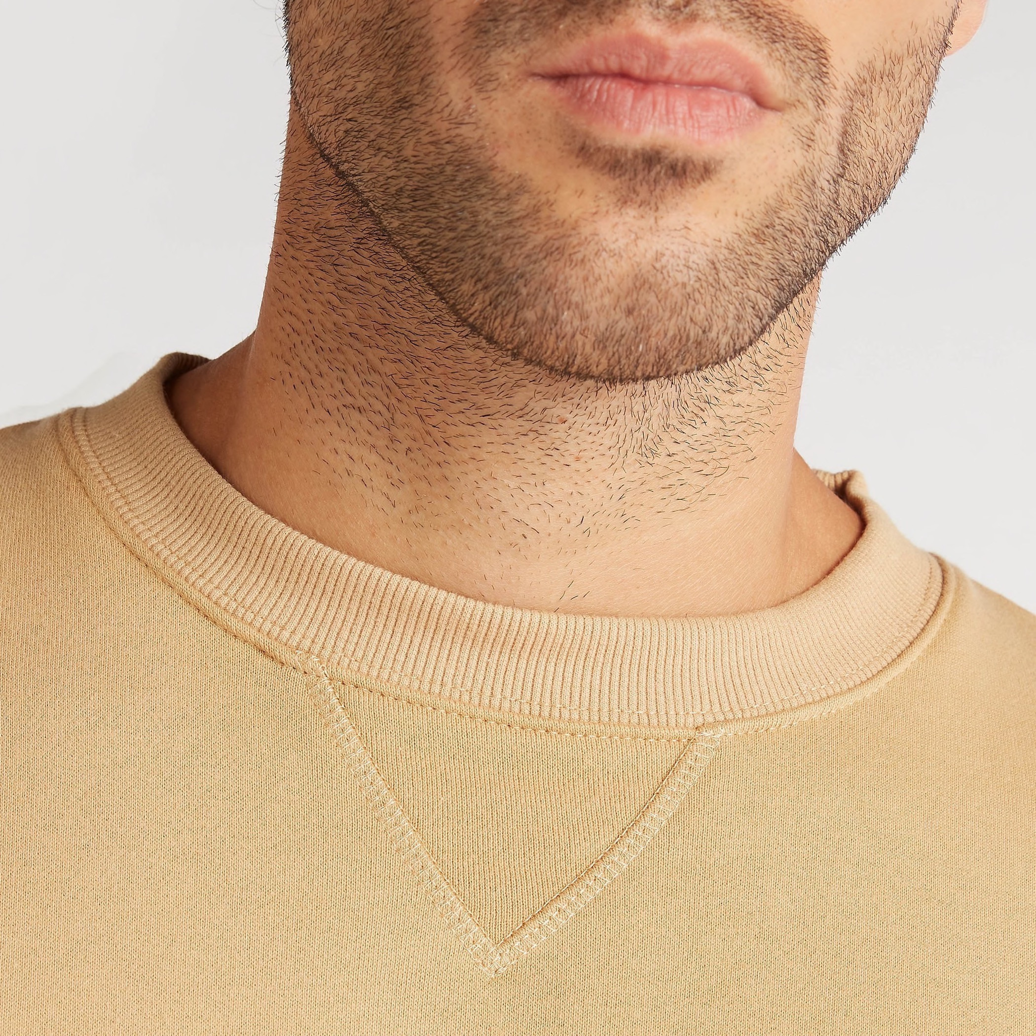 Solid Crew Neck Sweatshirt with Long Sleeves-men-winterwear-hoodiesandsweatshirts-image-5