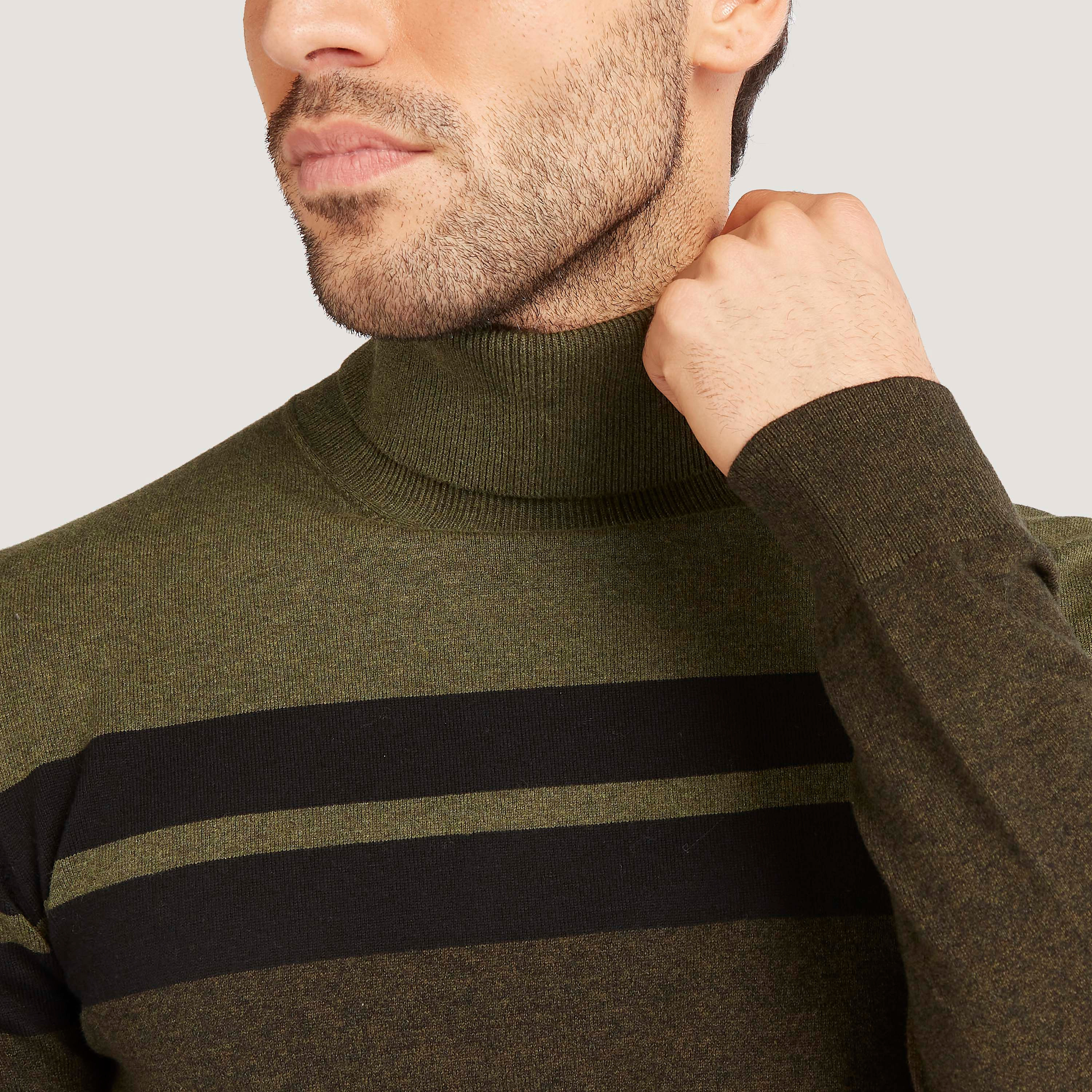 Solid Turtle Neck Sweater with Long Sleeves-men-clothing-sweatersandpullovers-image-3